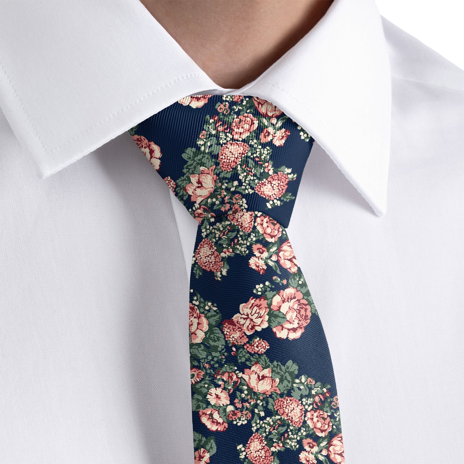 Allison Floral Necktie - Dress Shirt - Knotty Tie Co.