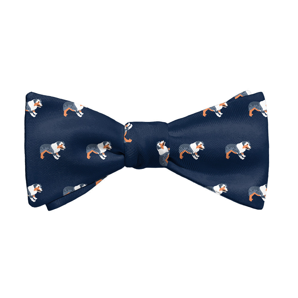 Australian Shepherd Bow Tie - Adult Extra-Long Self-Tie 18-21" - Knotty Tie Co.