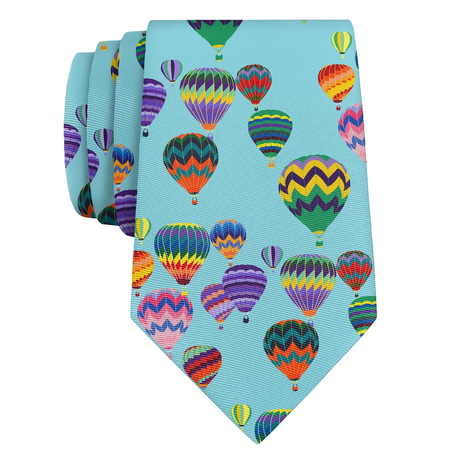 Balloon Festival Necktie - Rolled - Knotty Tie Co.