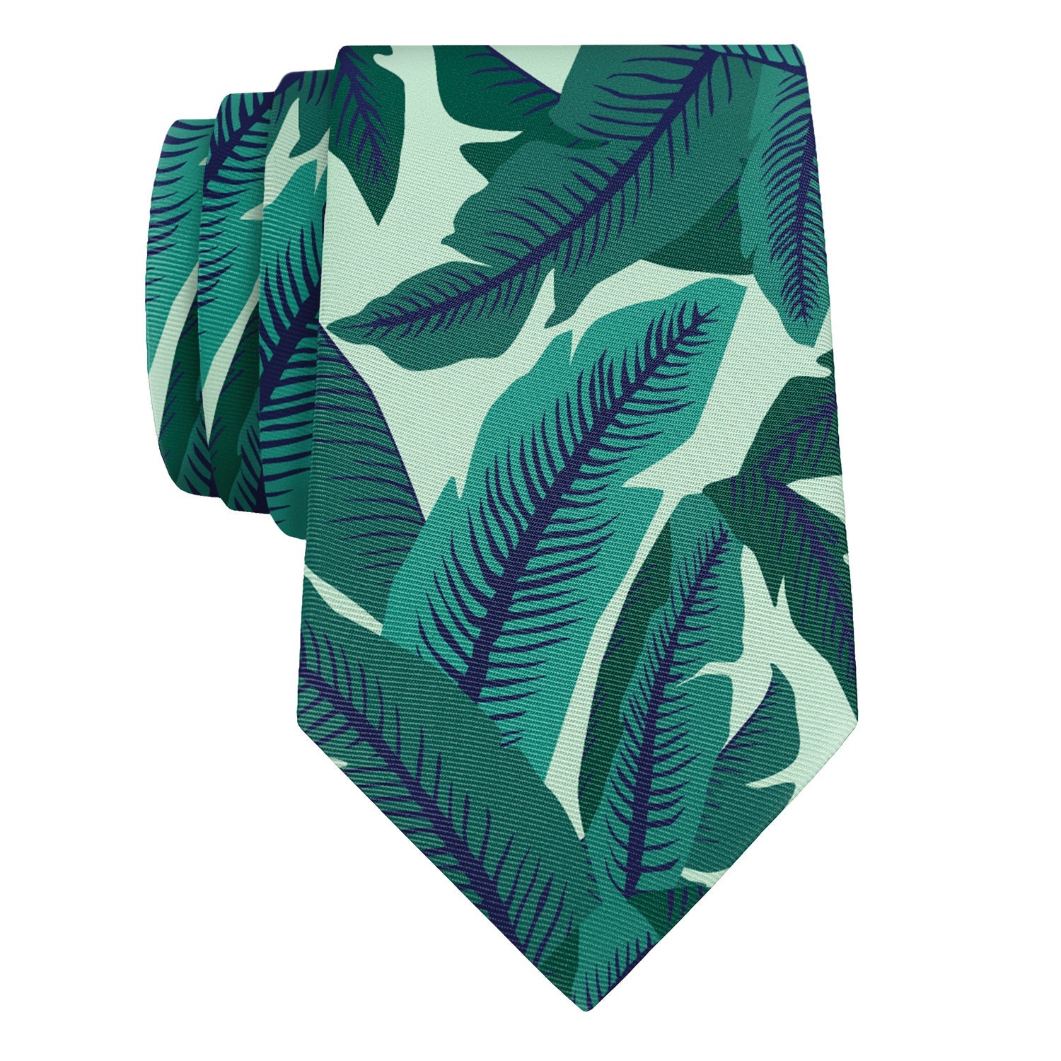 Banana Leaves Necktie - Rolled - Knotty Tie Co.