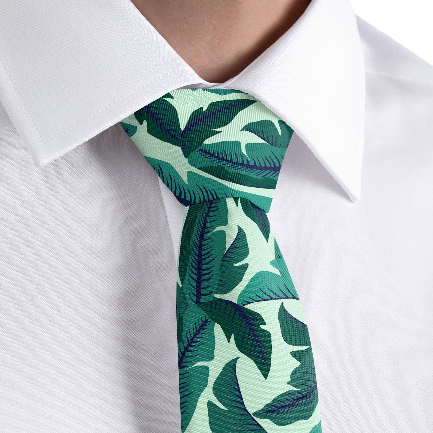 Banana Leaves Necktie - Dress Shirt - Knotty Tie Co.