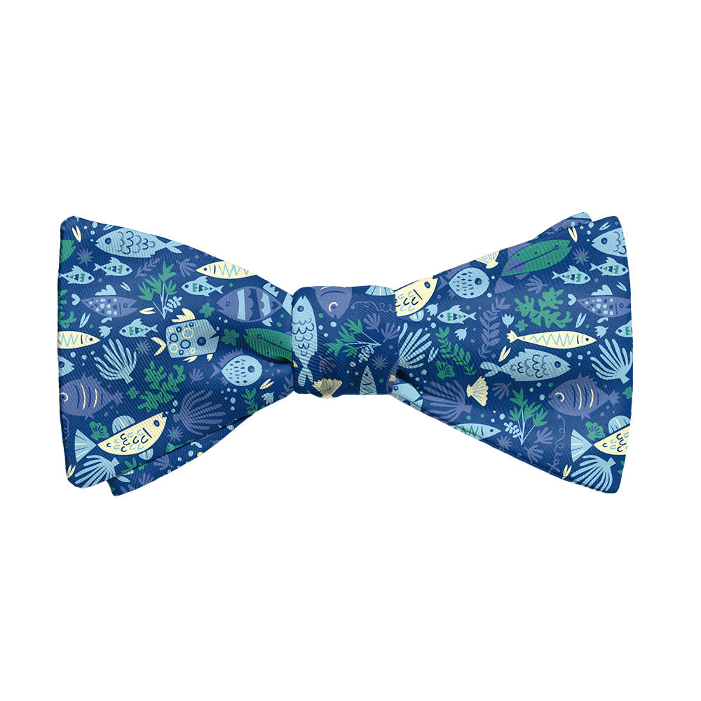 Below the Sea Bow Tie - Adult Standard Self-Tie 14-18" - Knotty Tie Co.