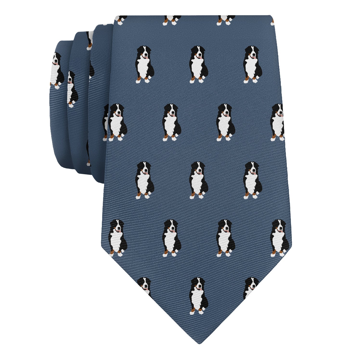 Bernese Mountain Dog Necktie - Rolled - Knotty Tie Co.