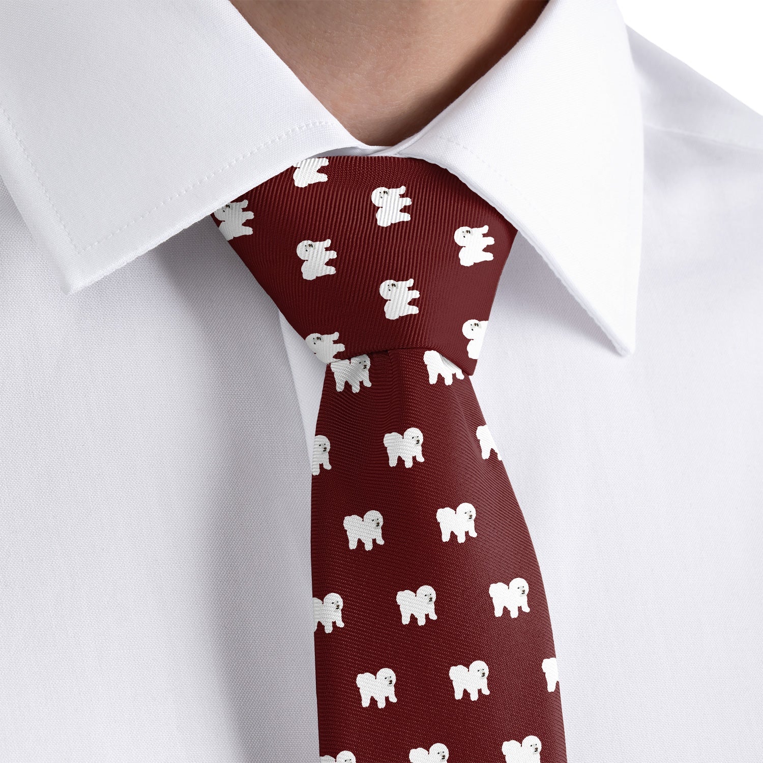 Bichon Frise Necktie - Dress Shirt - Knotty Tie Co.