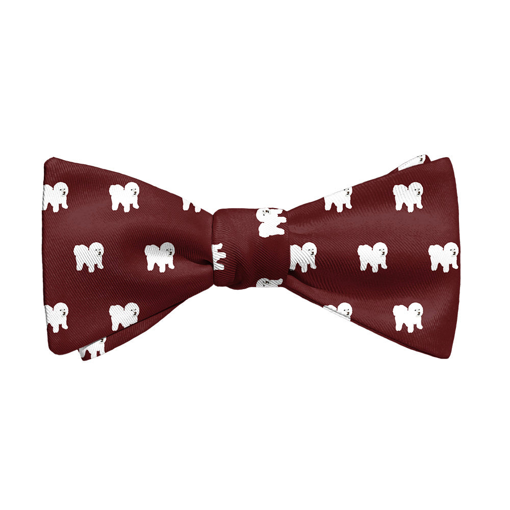 Bichon Frise Bow Tie - Adult Standard Self-Tie 14-18" - Knotty Tie Co.