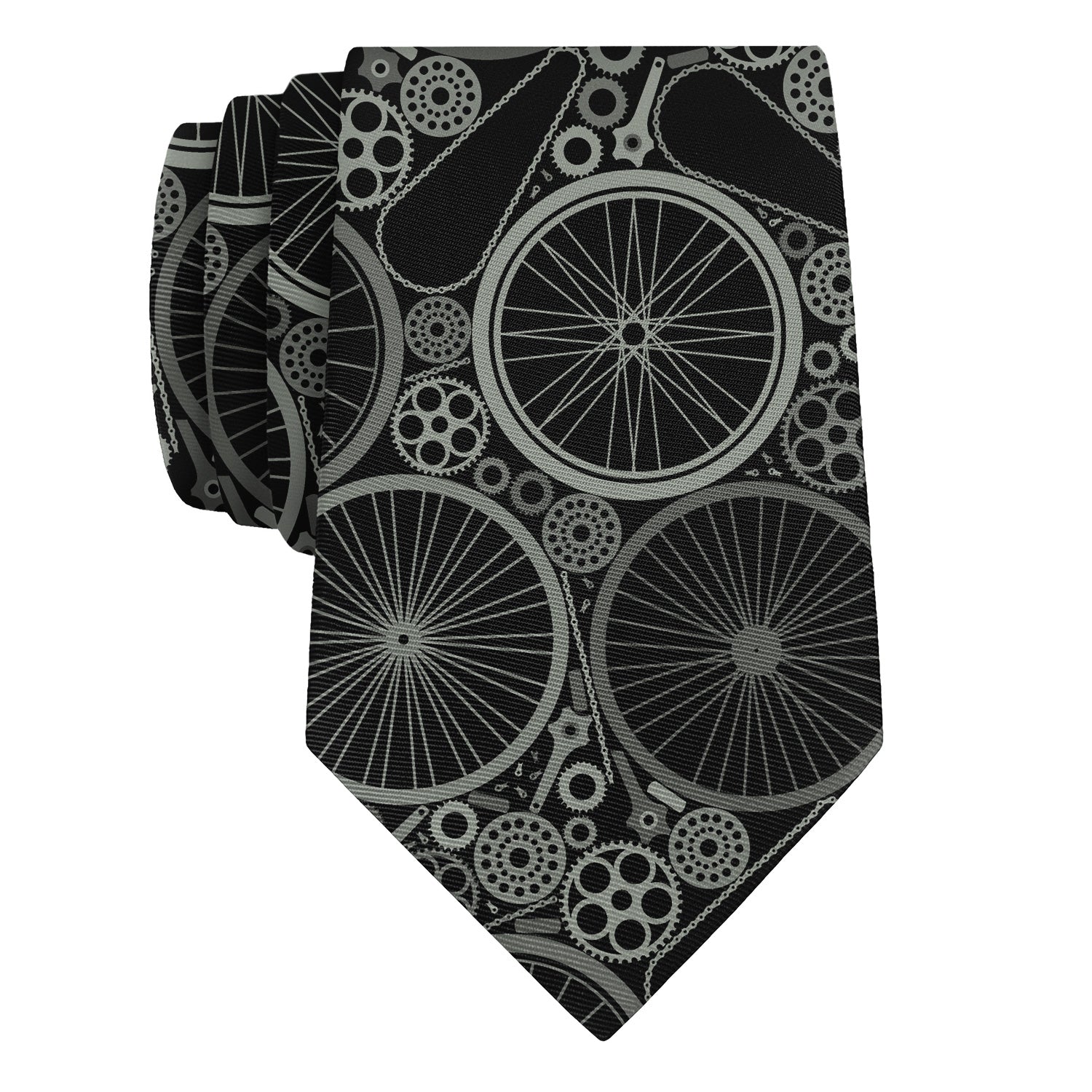 Bike Parts Necktie - Rolled - Knotty Tie Co.