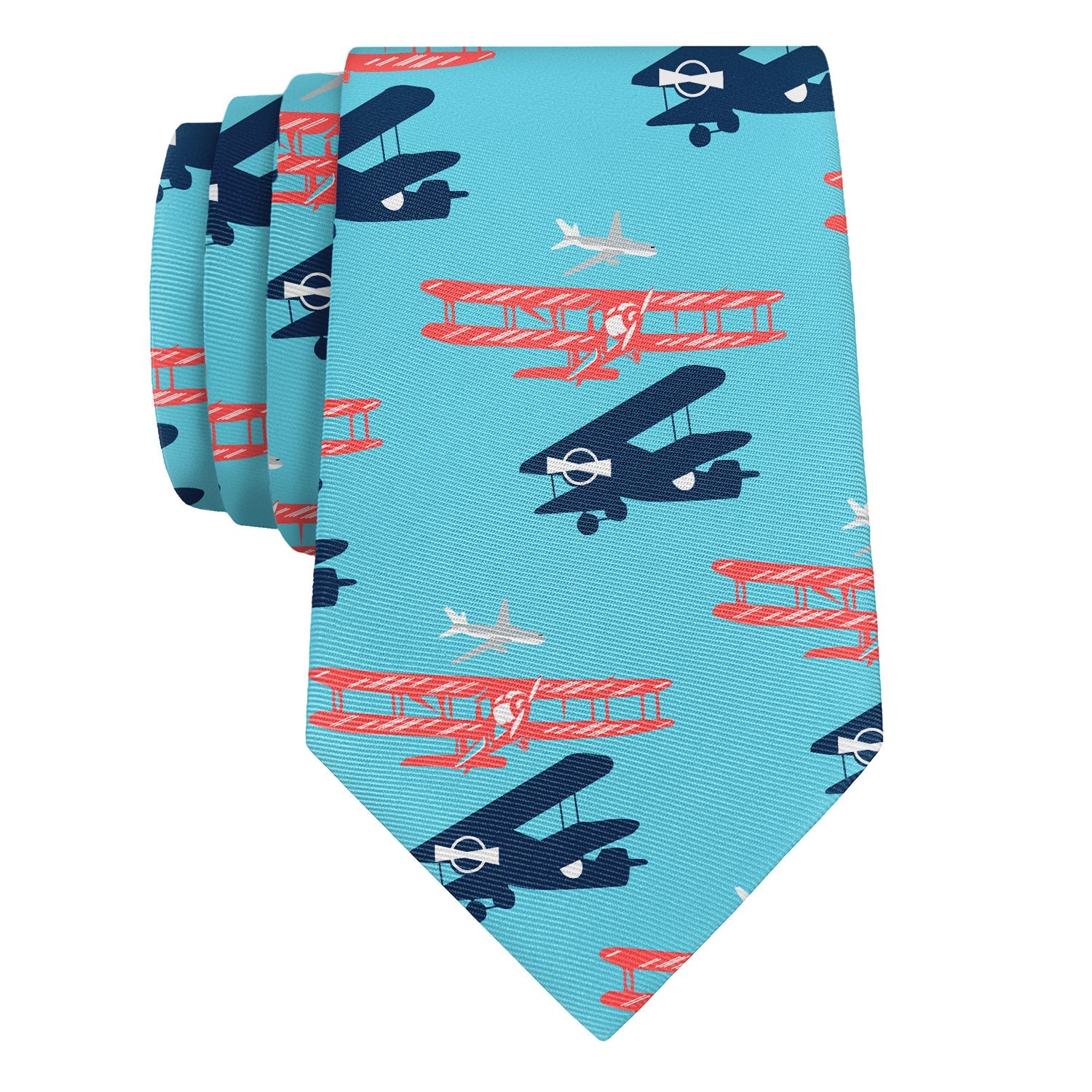 Biplane Necktie - Rolled - Knotty Tie Co.