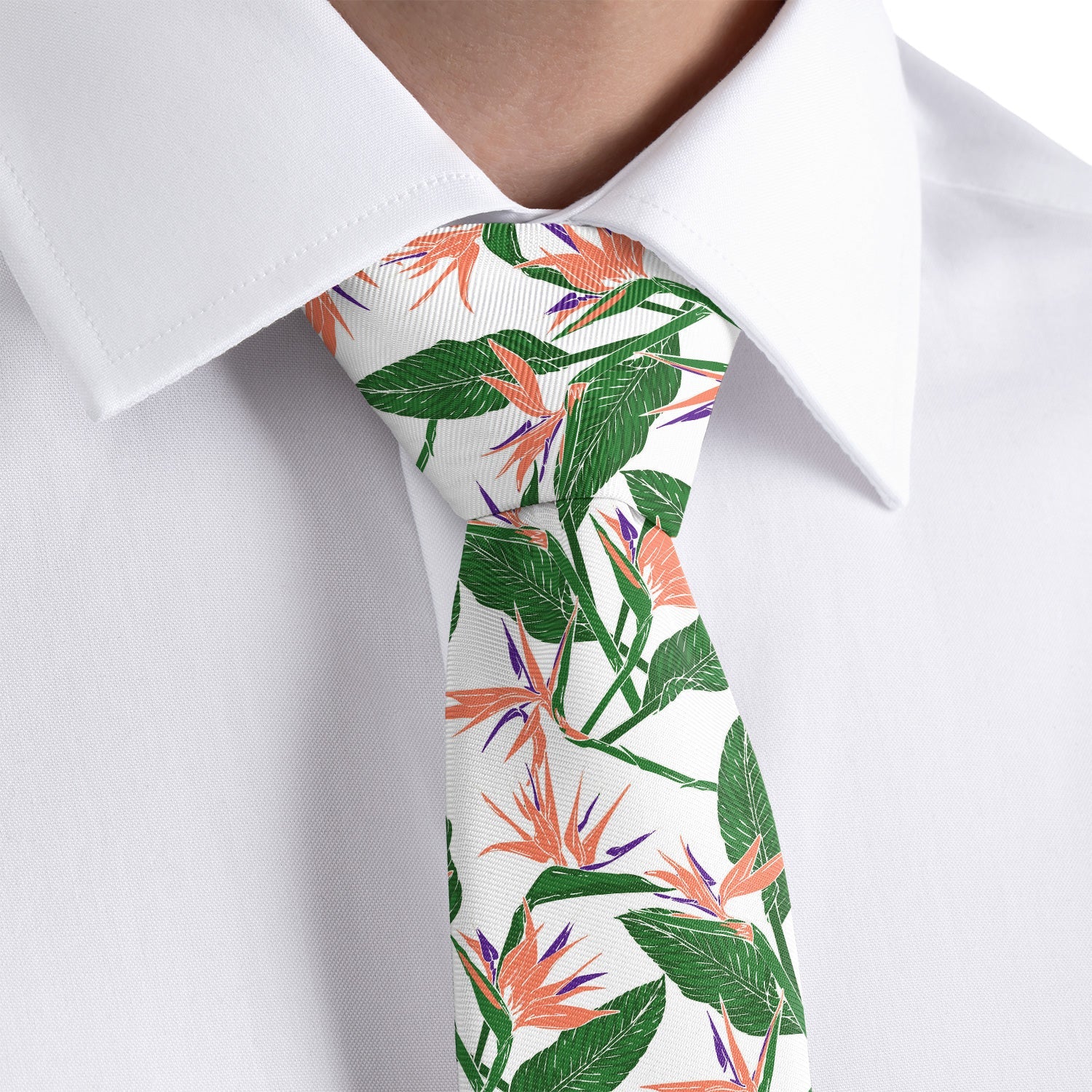 Bird of Paradise Necktie - Dress Shirt - Knotty Tie Co.