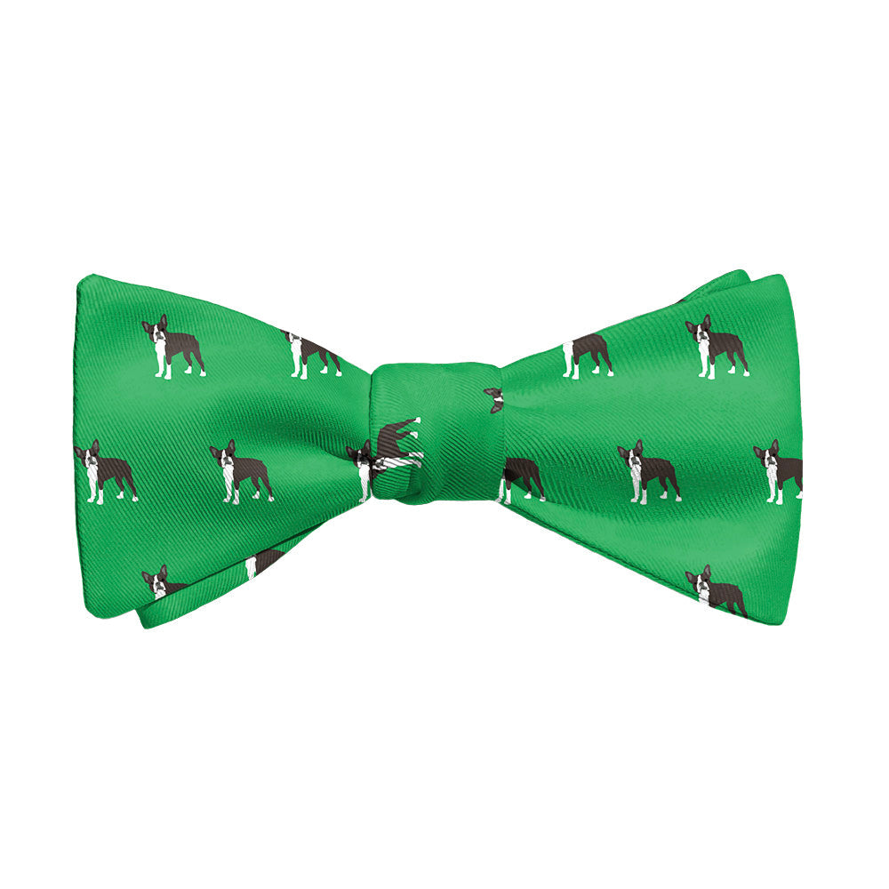 Boston Terrier Bow Tie - Adult Standard Self-Tie 14-18" - Knotty Tie Co.