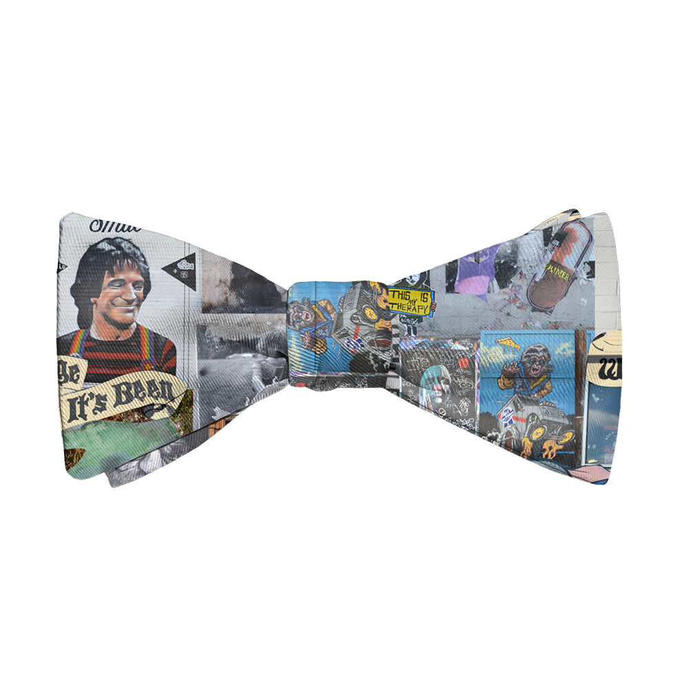 Cap Hill Street Art Bow Tie - Adult Standard Self-Tie 14-18" - Knotty Tie Co.