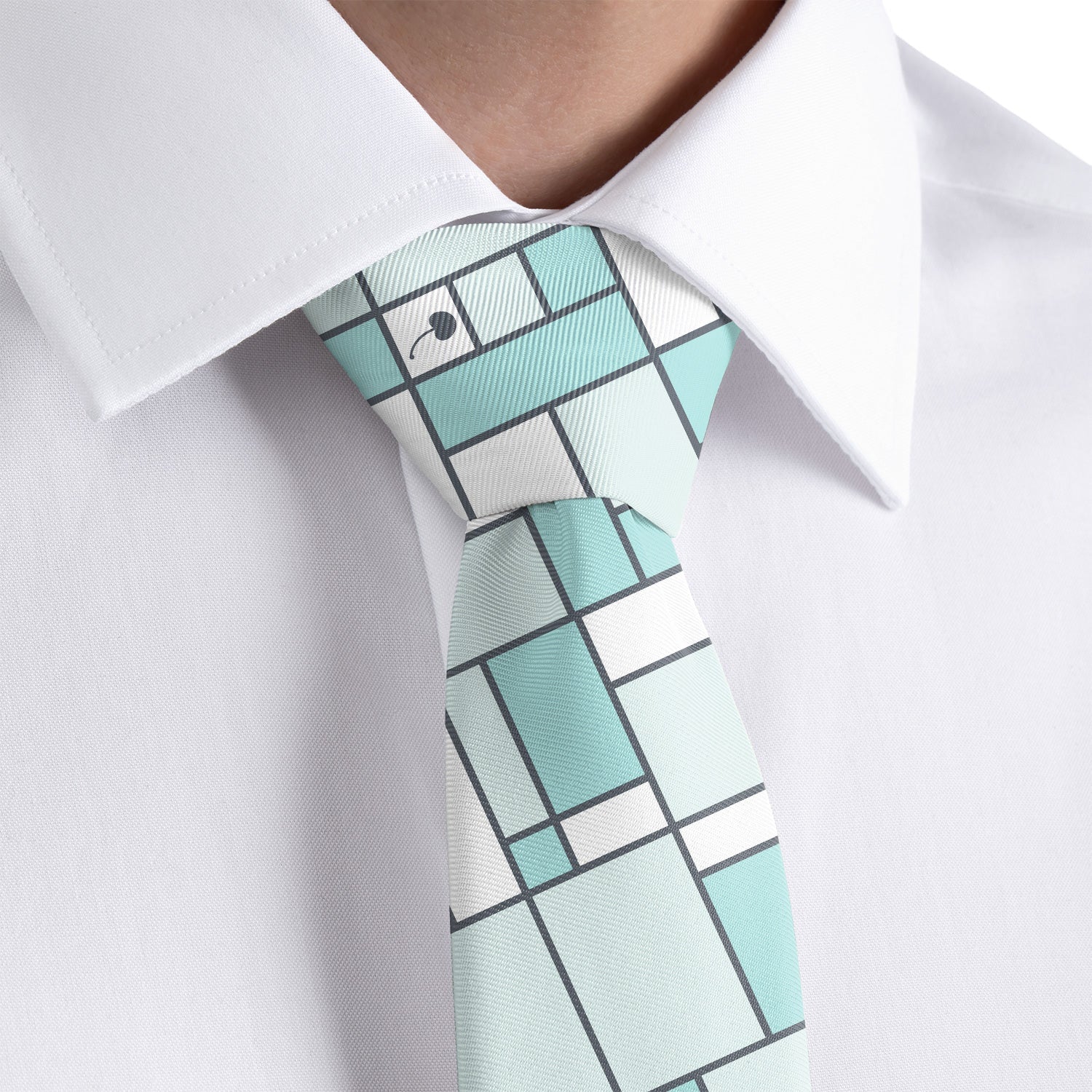 Cherry Creek Windowpane Necktie - Dress Shirt - Knotty Tie Co.