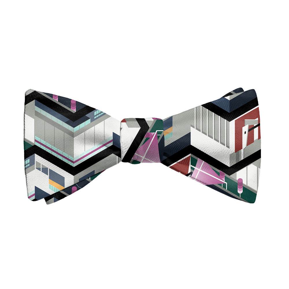 Cherry Creek Herringbone Bow Tie - Adult Standard Self-Tie 14-18" - Knotty Tie Co.