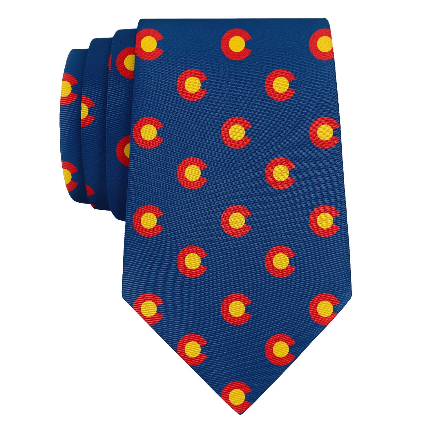 Colorado Flag Necktie - Rolled - Knotty Tie Co.