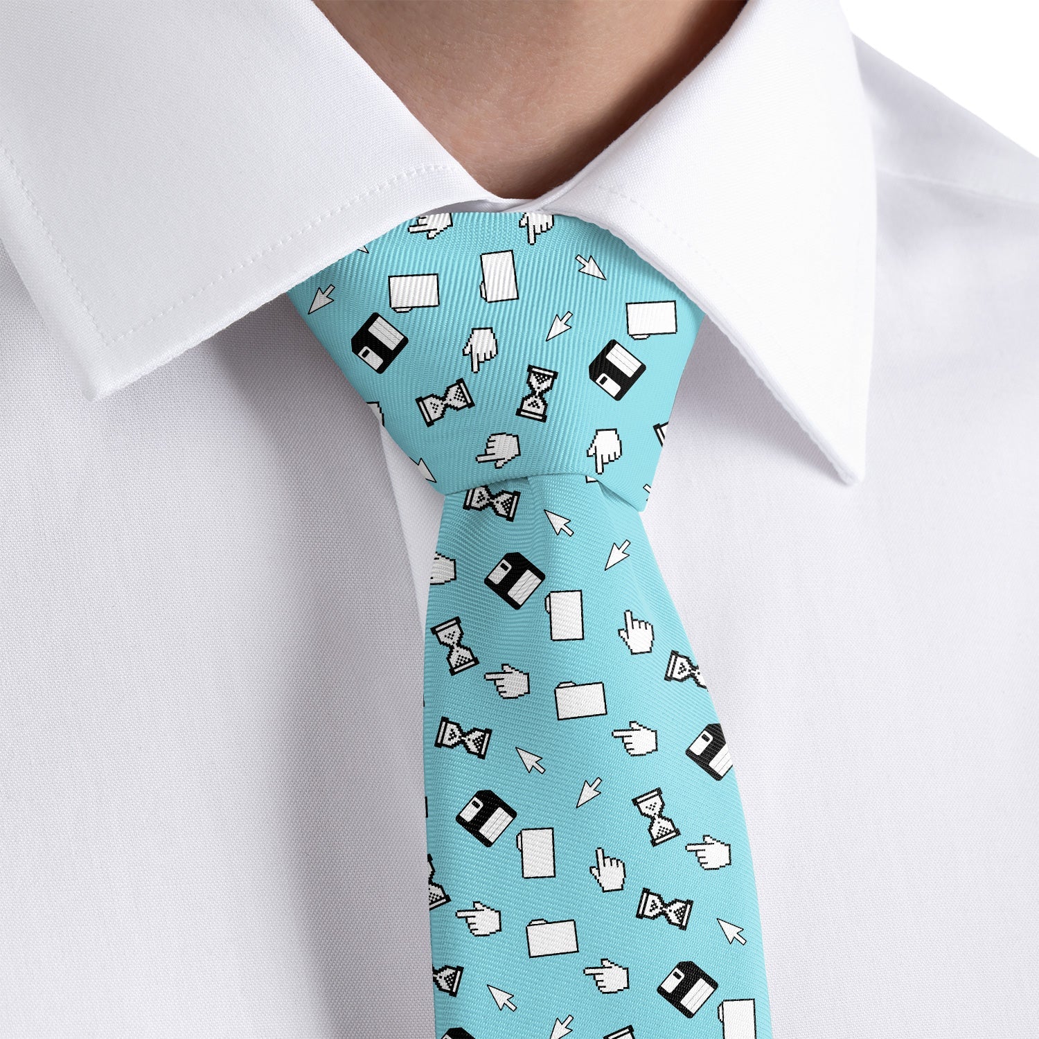 Computer Blues Necktie - Dress Shirt - Knotty Tie Co.