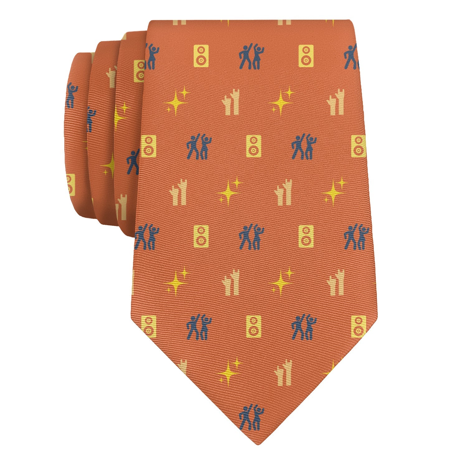 Concerts With Friends Necktie - Rolled - Knotty Tie Co.