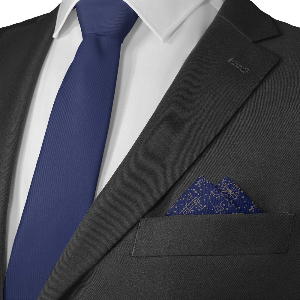 Constellation Pocket Square - Matching Necktie- Knotty Tie Co.