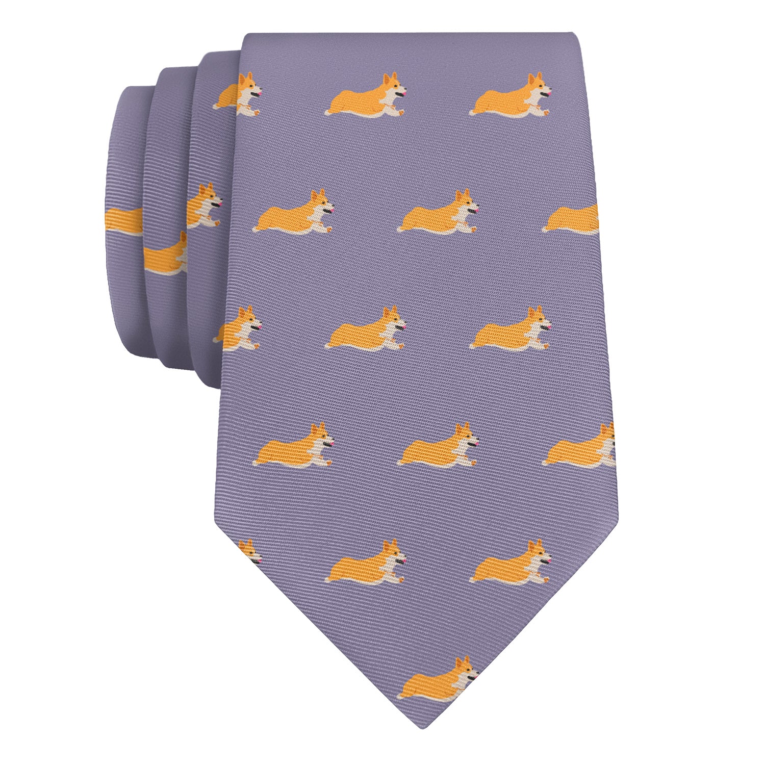 Corgi Necktie - Rolled - Knotty Tie Co.