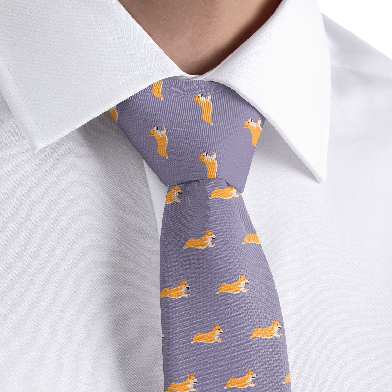 Corgi Necktie - Dress Shirt - Knotty Tie Co.