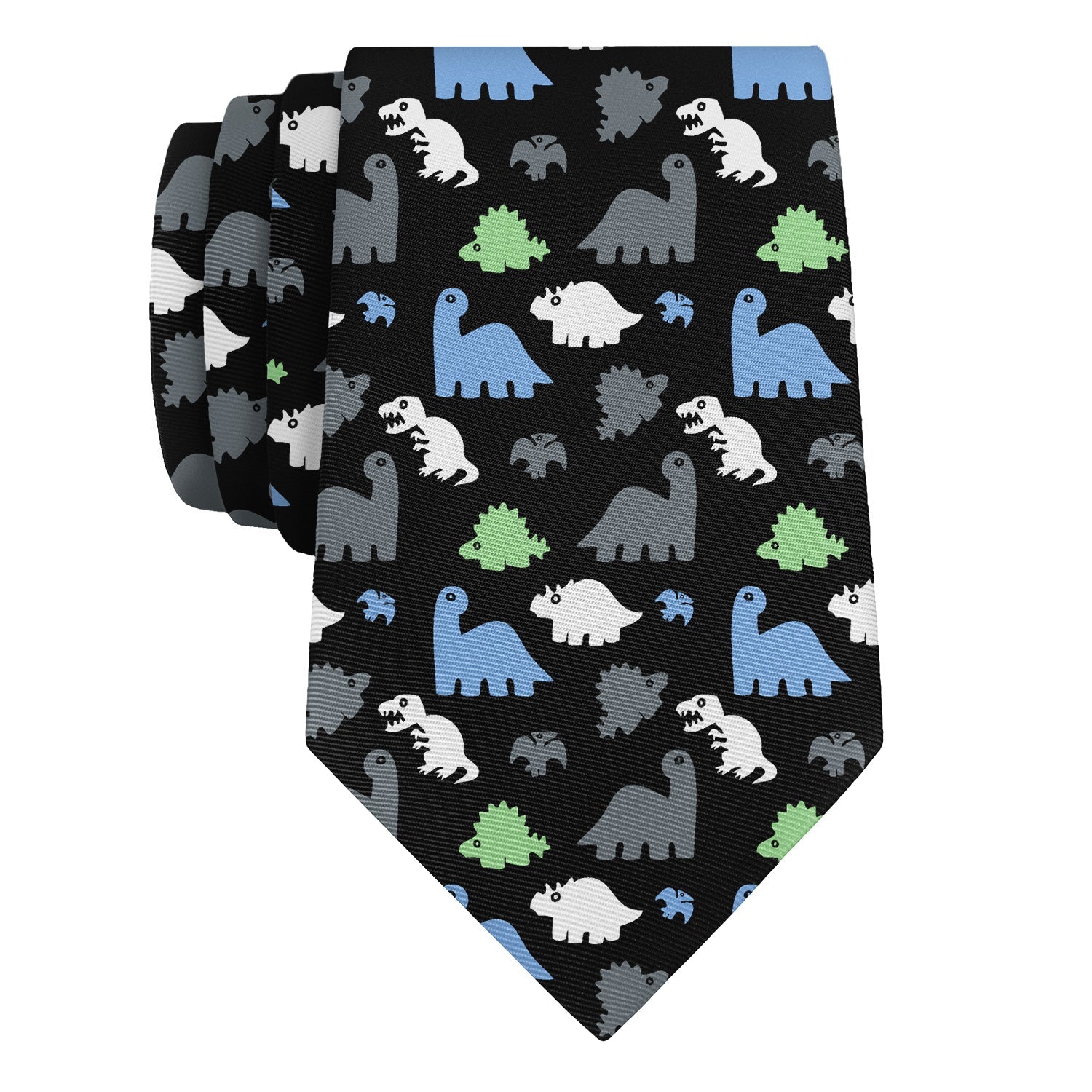 Dinosaur Necktie - Rolled - Knotty Tie Co.