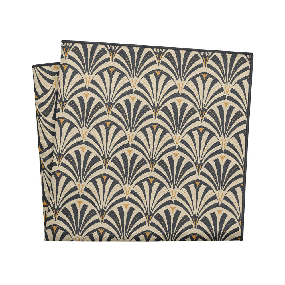 Fanfare Geometric Pocket Square - 12" Square - Knotty Tie Co.