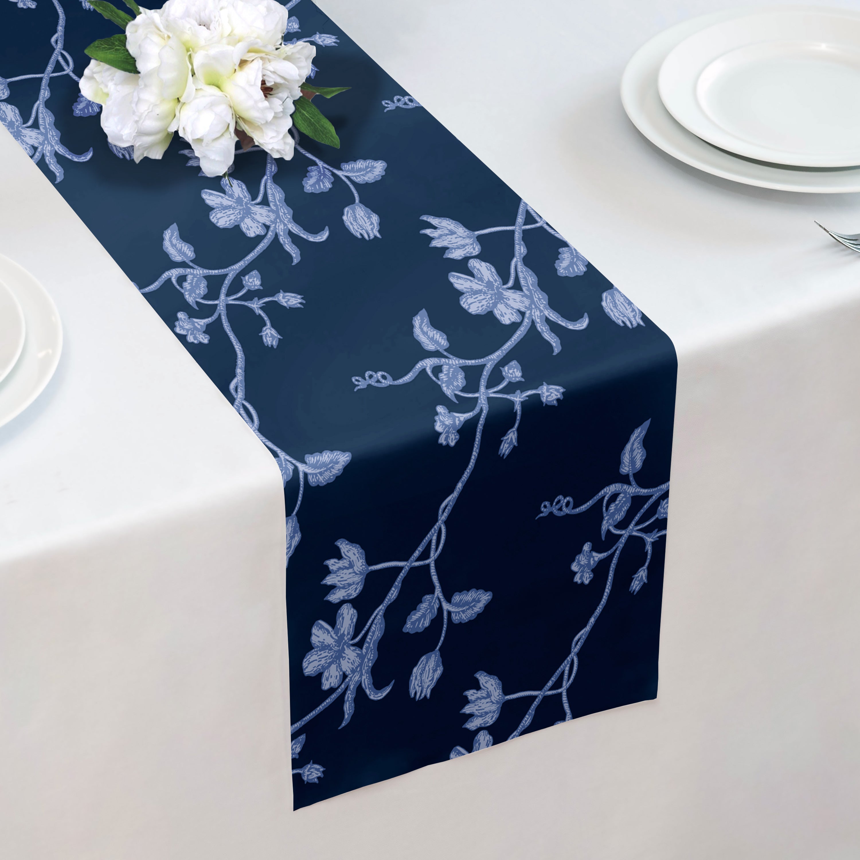 Floral Toile Table Runner