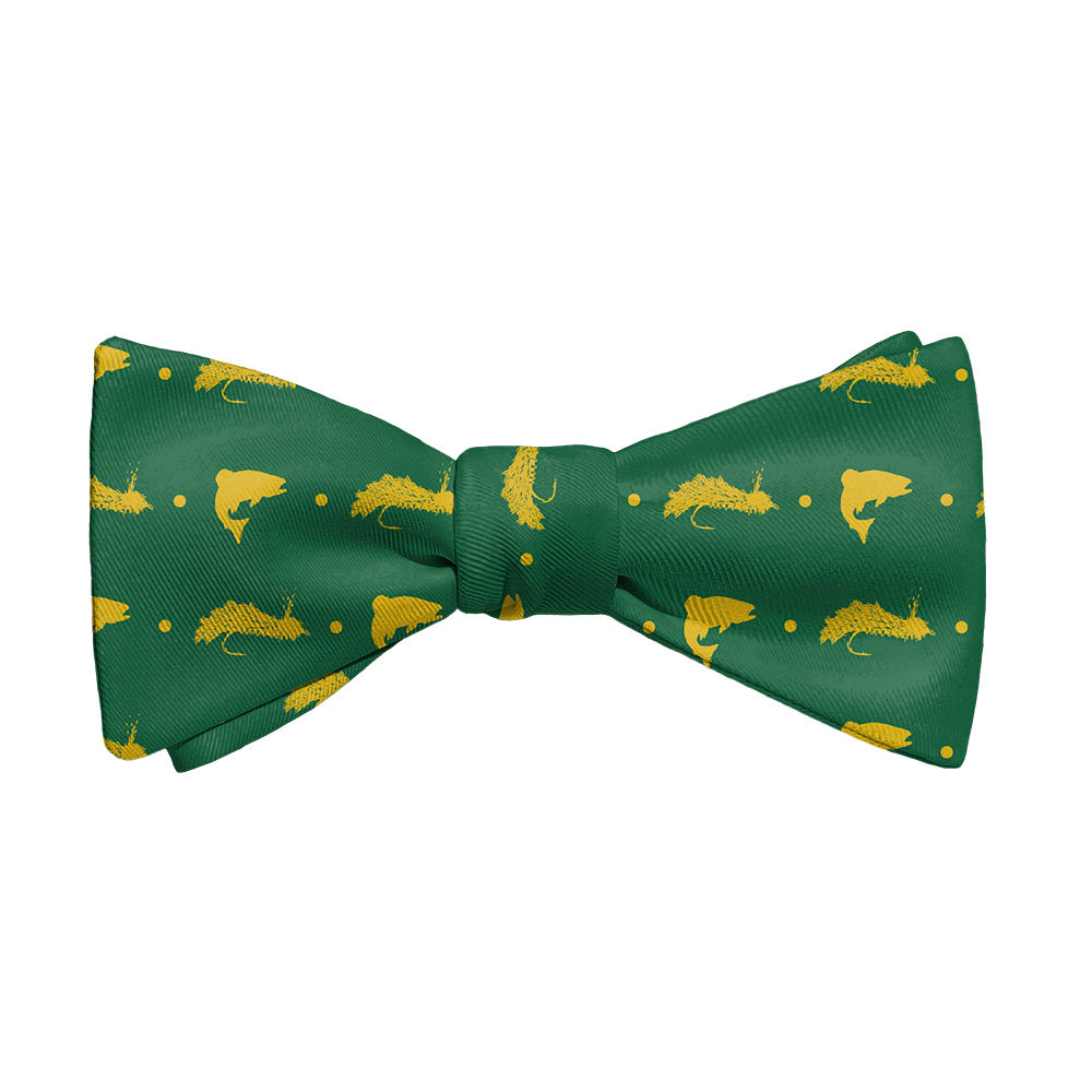 Fly Fishing Bow Tie - Adult Standard Self-Tie 14-18" - Knotty Tie Co.