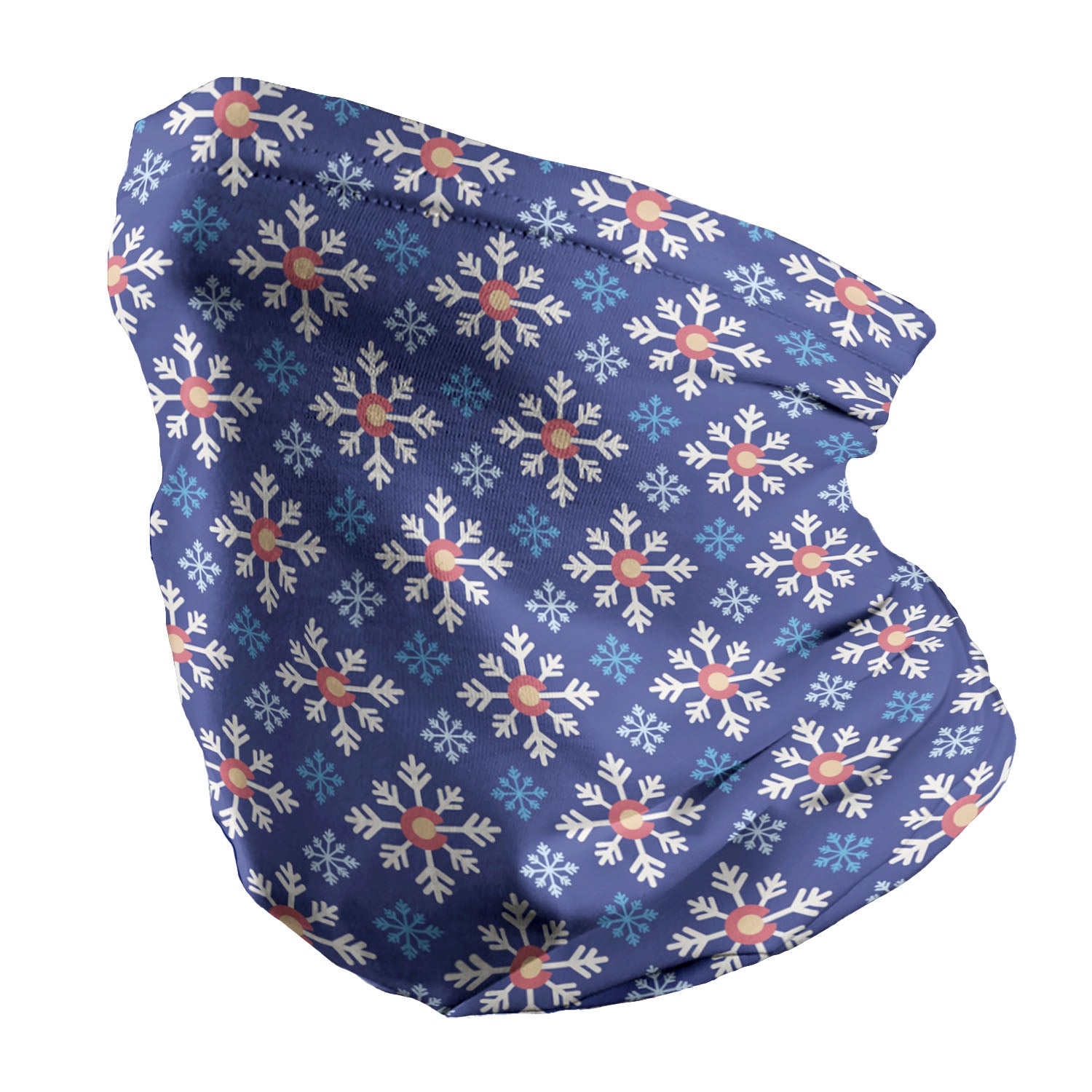 Colorado Snowflake Neck Gaiter - Regular - Knotty Tie Co.