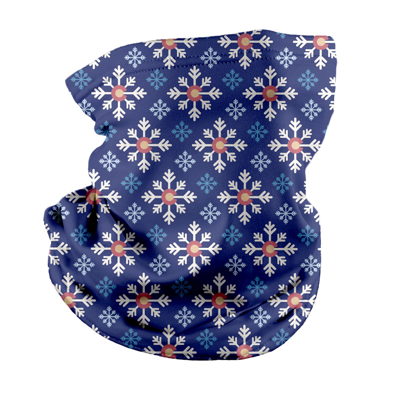 Colorado Snowflake Neck Gaiter - Regular - Knotty Tie Co.