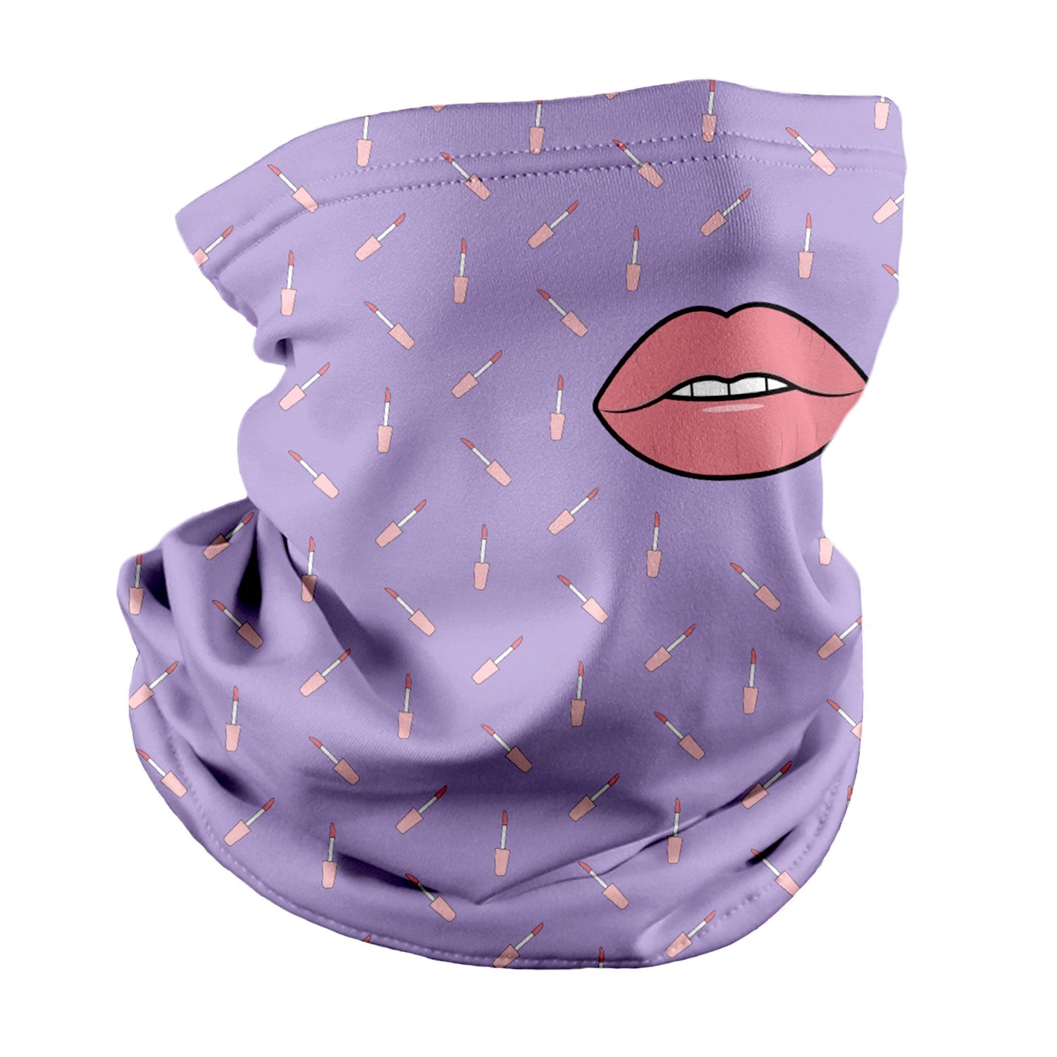 Lip Gloss is Poppin Neck Gaiter - Regular - Knotty Tie Co.