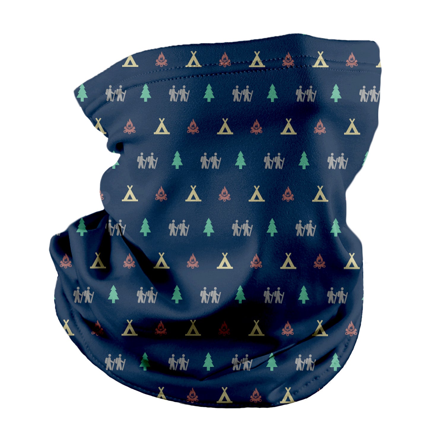 Camping With Friends Neck Gaiter - Regular - Knotty Tie Co.