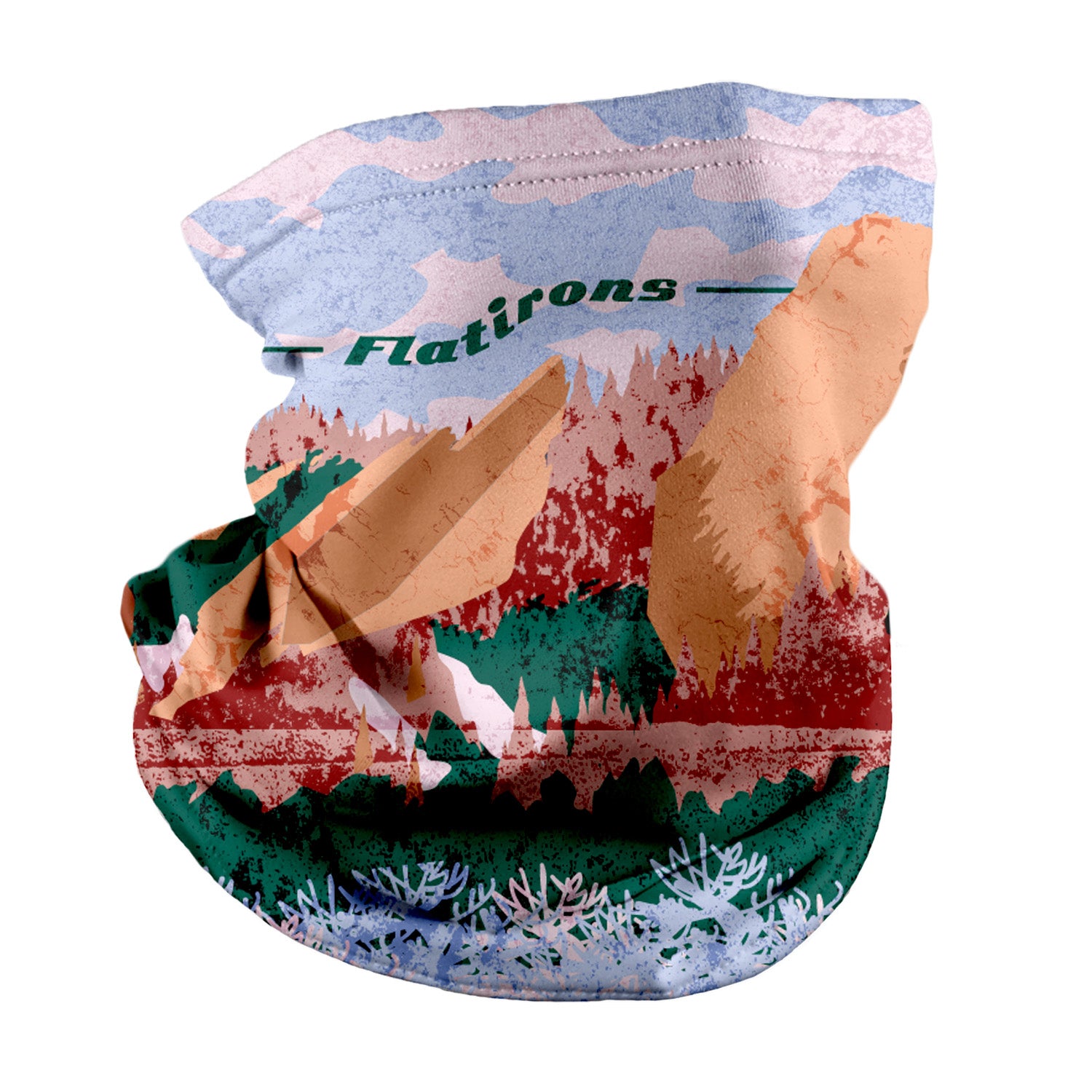 Flatirons Abstract Neck Gaiter - Regular - Knotty Tie Co.