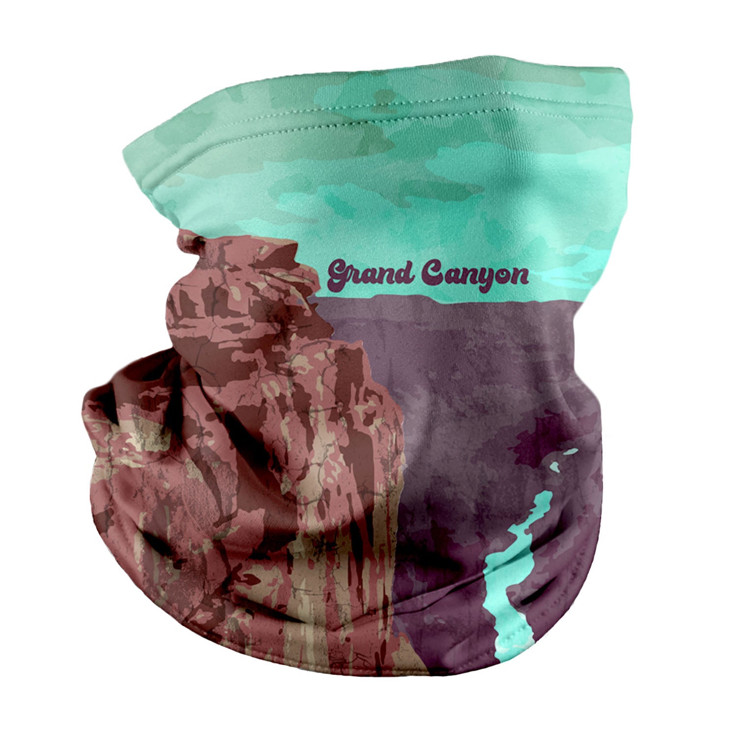 Grand Canyon National Park Abstract Neck Gaiter - Regular - Knotty Tie Co.