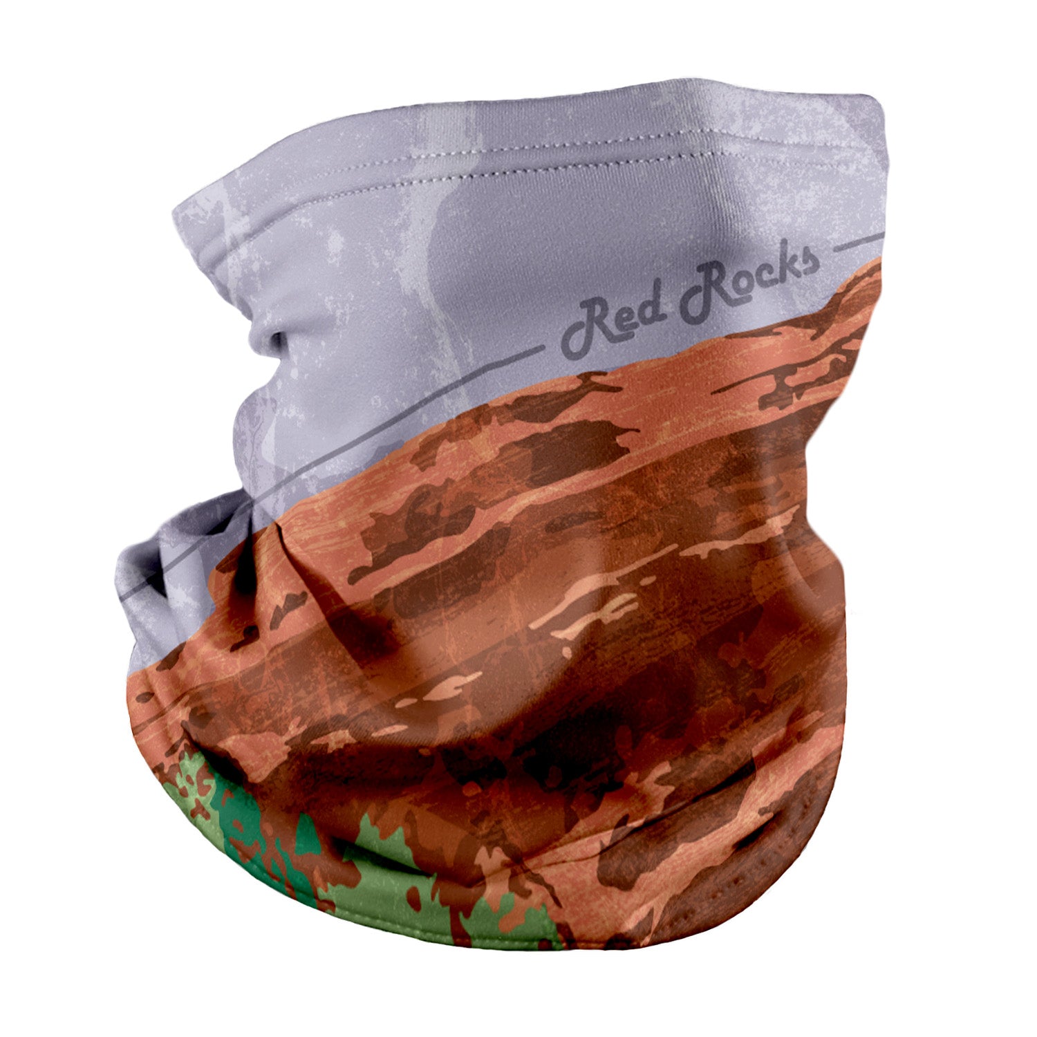 Red Rocks Abstract Neck Gaiter - Regular - Knotty Tie Co.