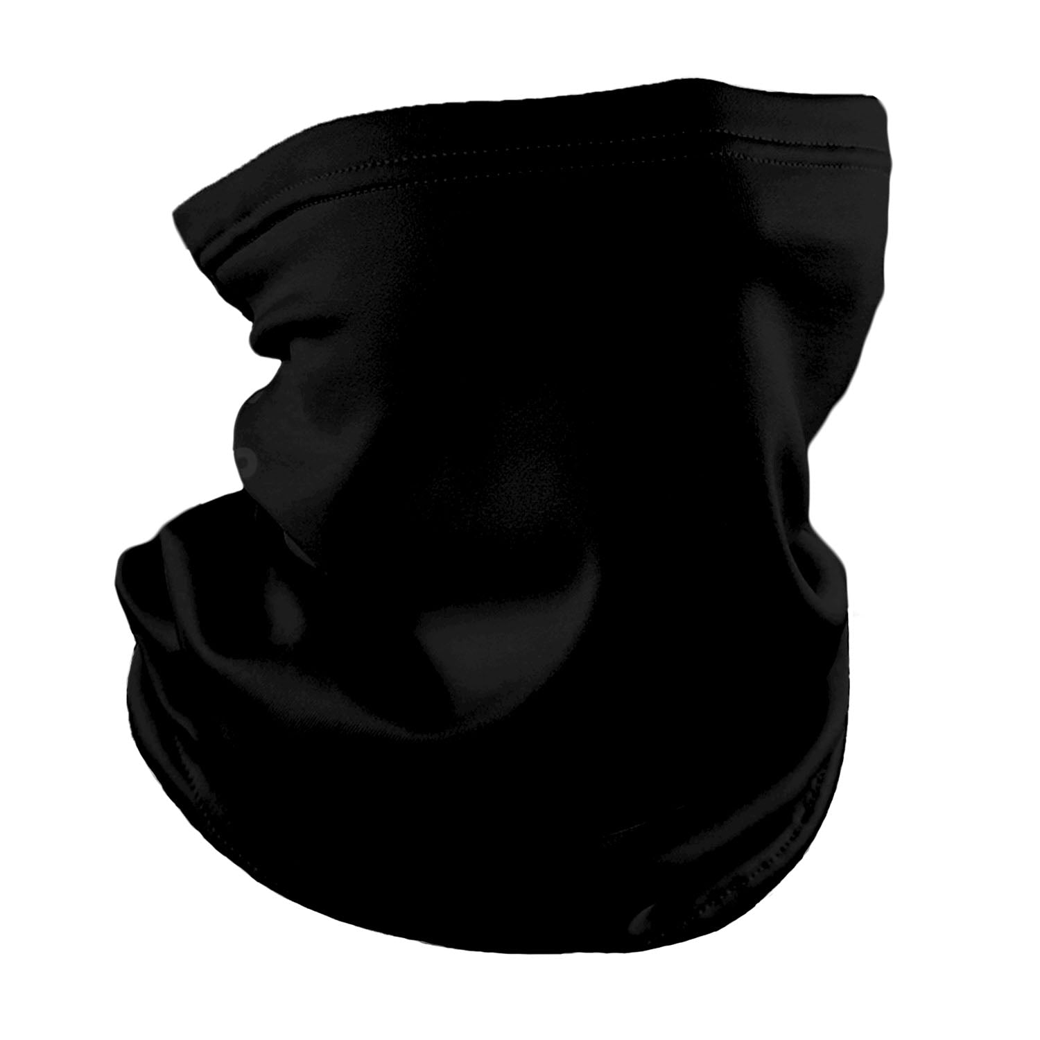 Solid Black Neck Gaiter - Regular - Knotty Tie Co.