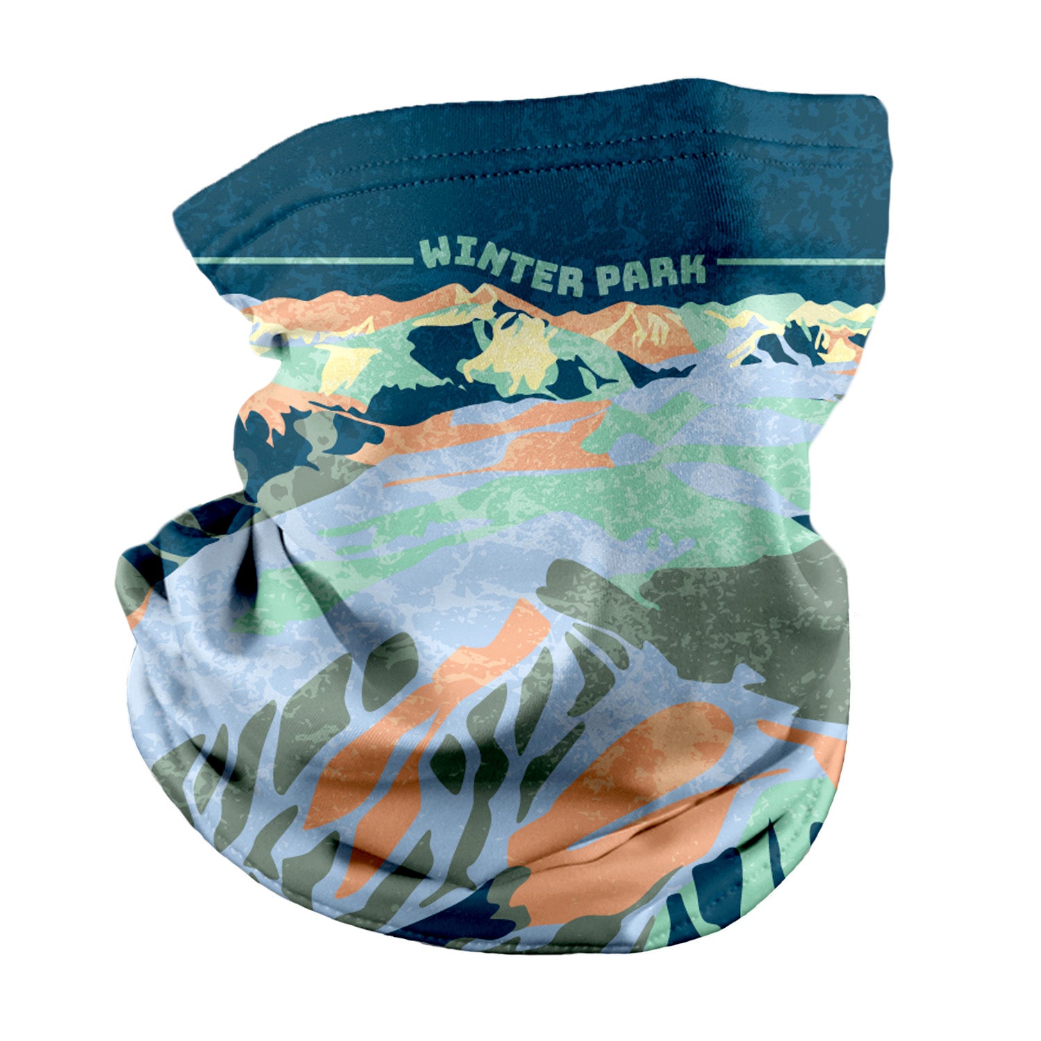 Winter Park Abstract Neck Gaiter - Regular - Knotty Tie Co.