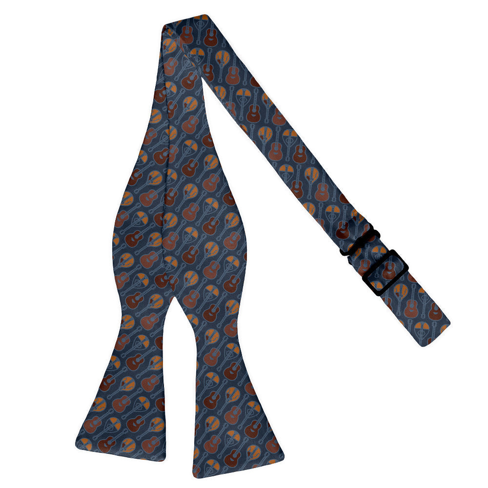 Guitars Bow Tie - Adult Extra-Long Self-Tie 18-21" - Knotty Tie Co.