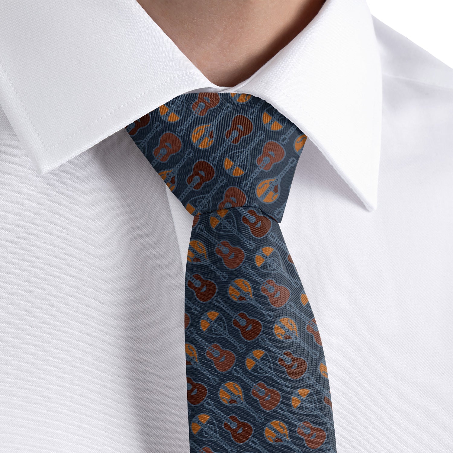 Guitars Necktie - Dress Shirt - Knotty Tie Co.