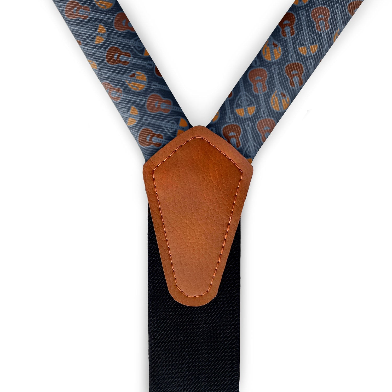 Guitars Suspenders - Vegan Leather Y-Back - Knotty Tie Co.