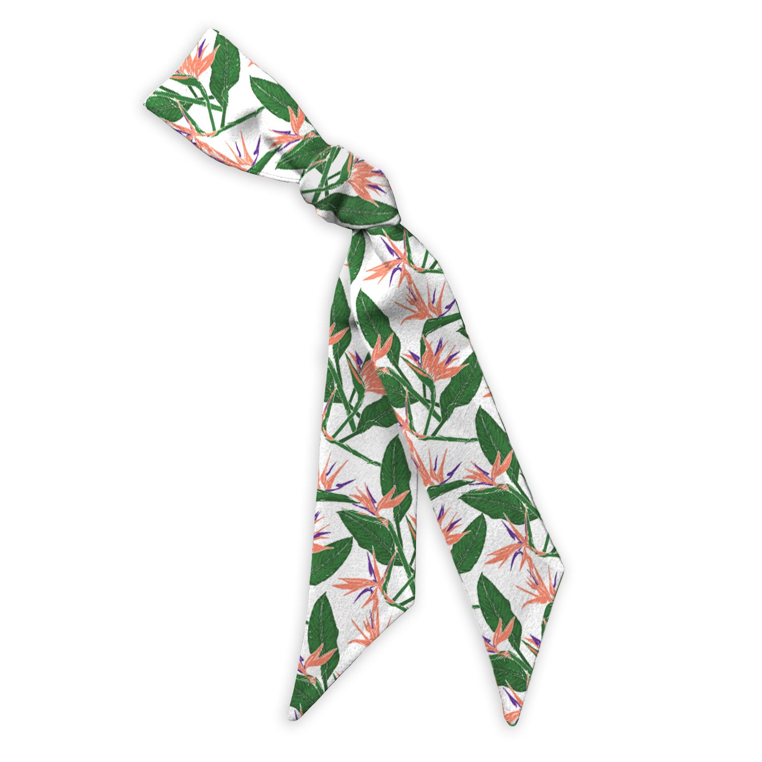 Bird of Paradise Hair Scarf - 1.75" x 34.25" - Knotty Tie Co.