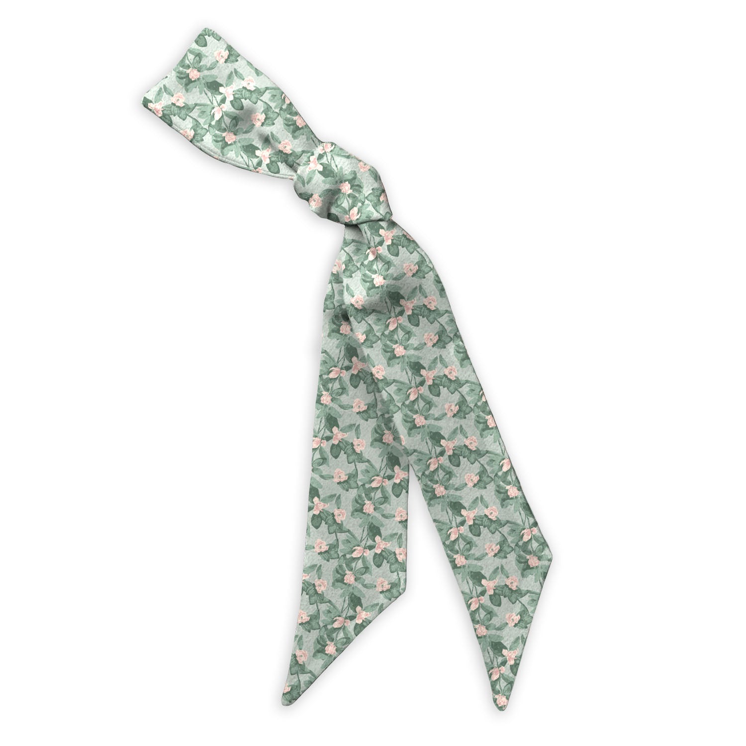 Budding Floral Hair Scarf - 1.75" x 34.25" - Knotty Tie Co.