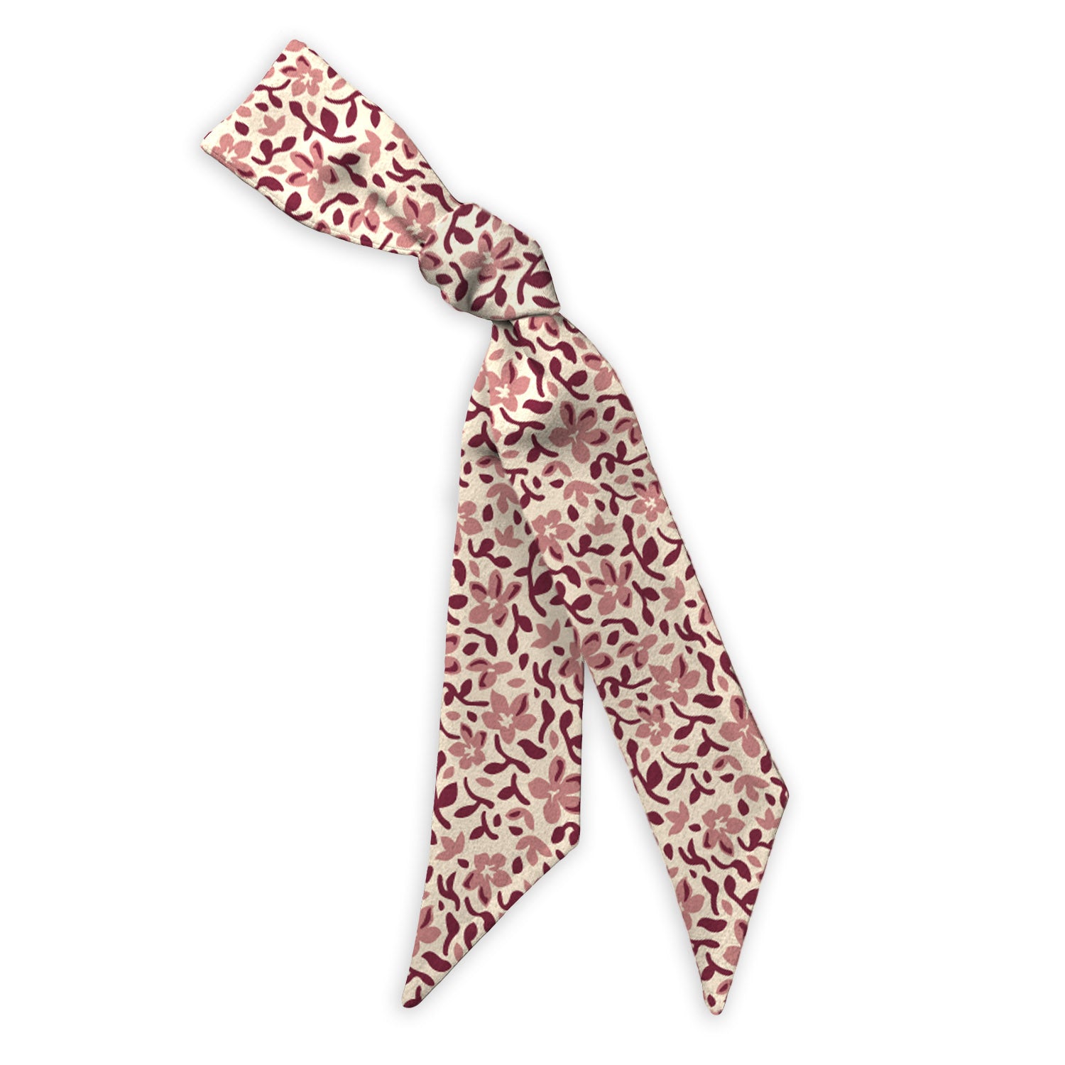 Luke Floral Hair Scarf - 1.75" x 34.25" - Knotty Tie Co.