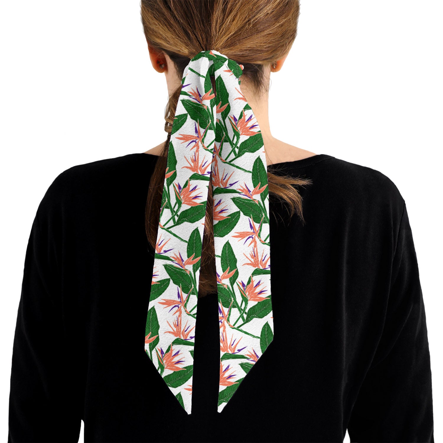 Bird of Paradise Hair Scarf - 1.75" x 34.25" - Knotty Tie Co.