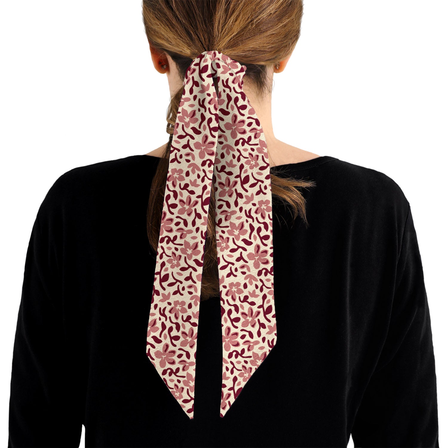 Luke Floral Hair Scarf - 1.75" x 34.25" - Knotty Tie Co.