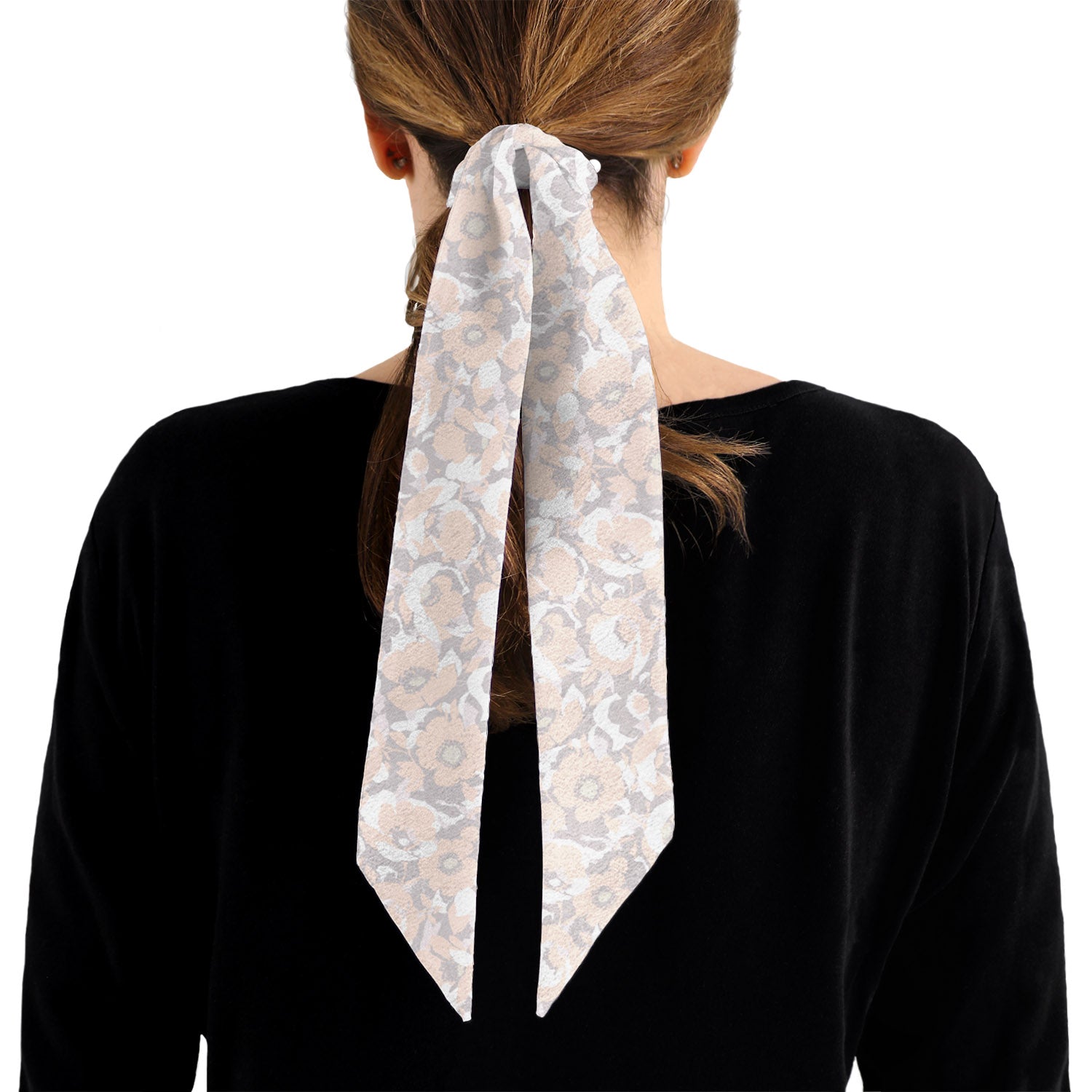 Mod Floral Hair Scarf - 1.75" x 34.25" - Knotty Tie Co.