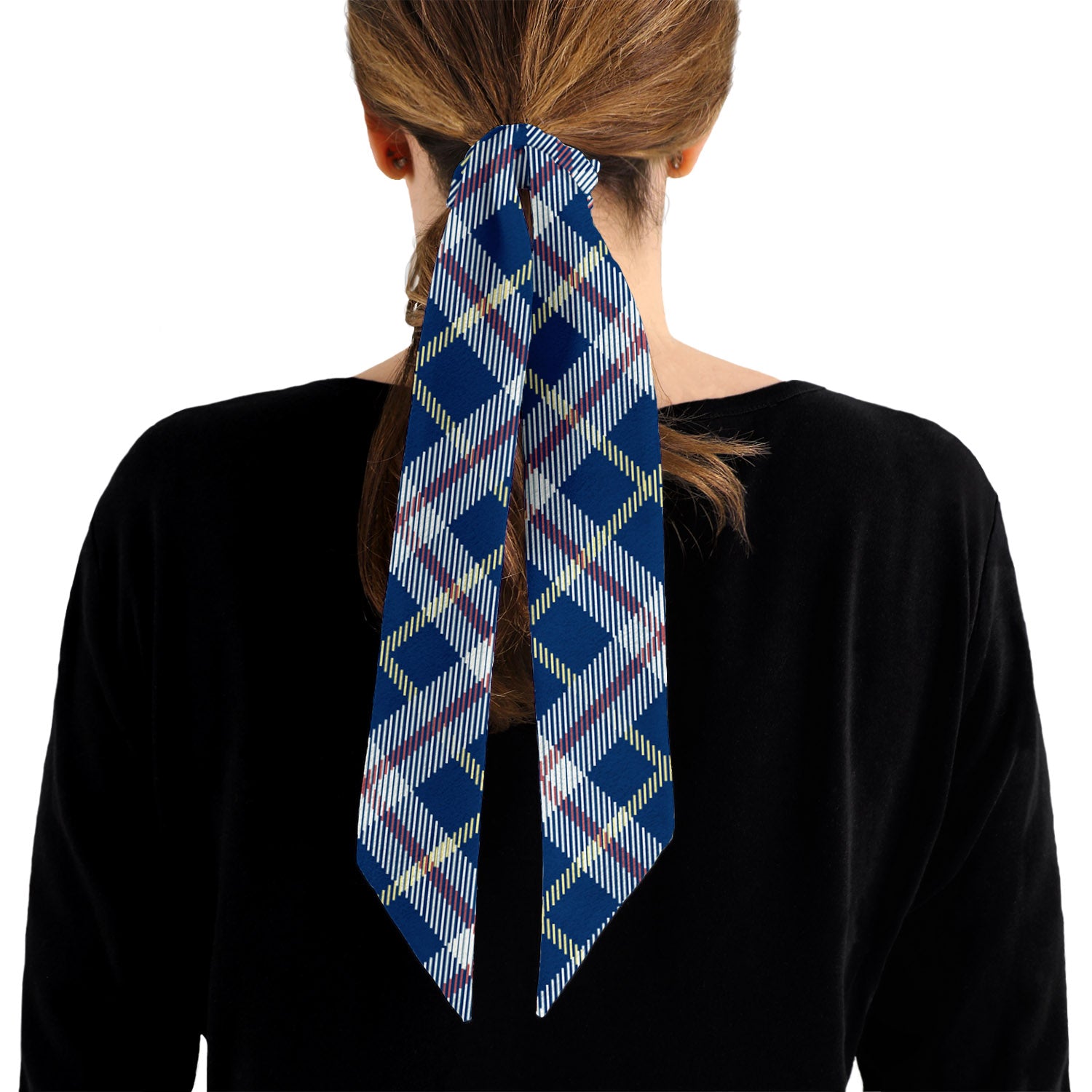 Shaun Plaid Hair Scarf - 1.75" x 34.25" - Knotty Tie Co.