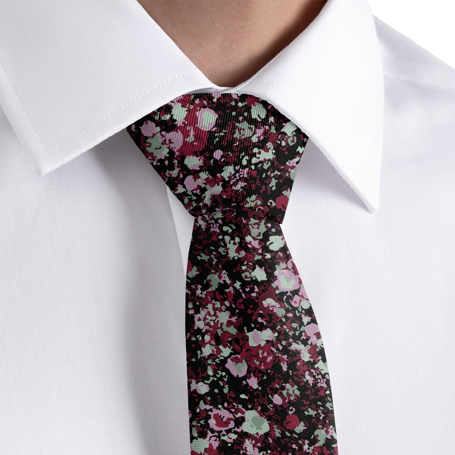 Hidden Floral Necktie - Dress Shirt - Knotty Tie Co.