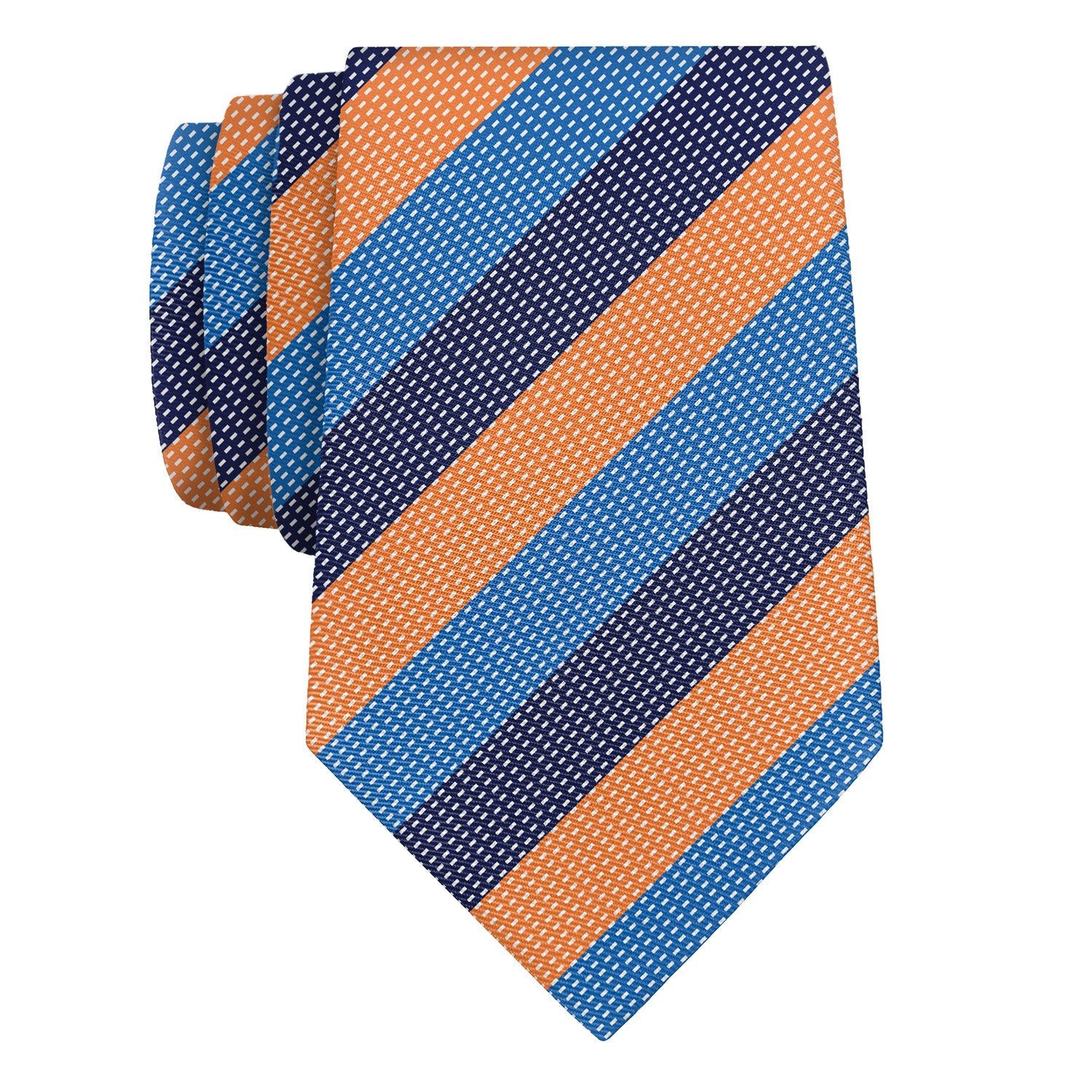 Kent Stripe Necktie - Rolled - Knotty Tie Co.