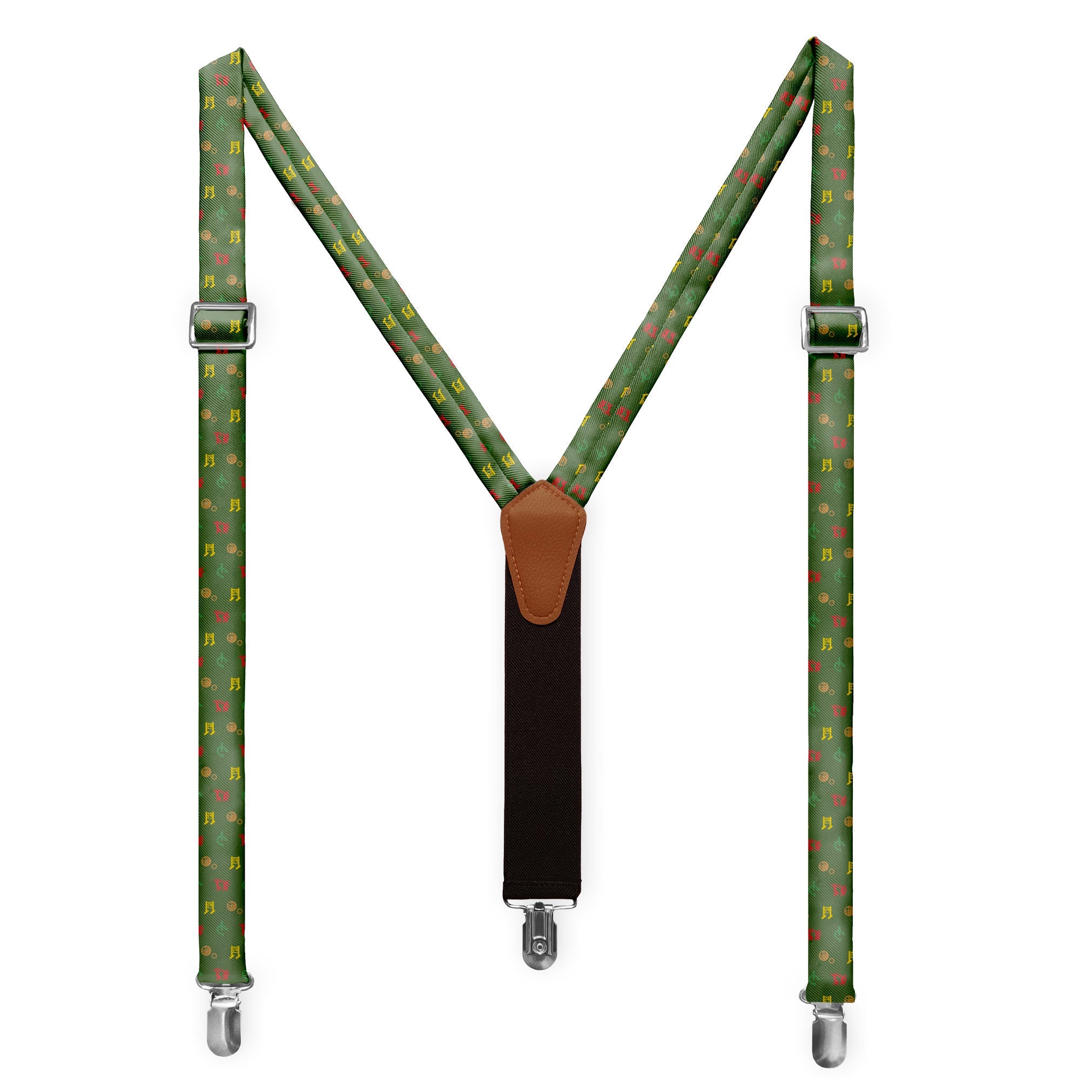 Lawn Games with Friends Suspenders - Full Front View - Knotty Tie Co.