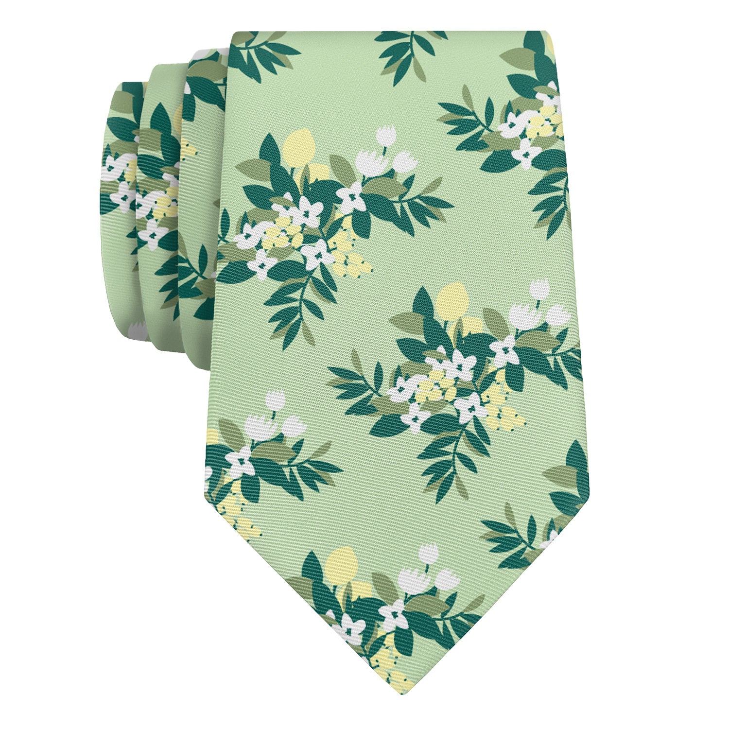 Lemon Blossom Necktie - Rolled - Knotty Tie Co.