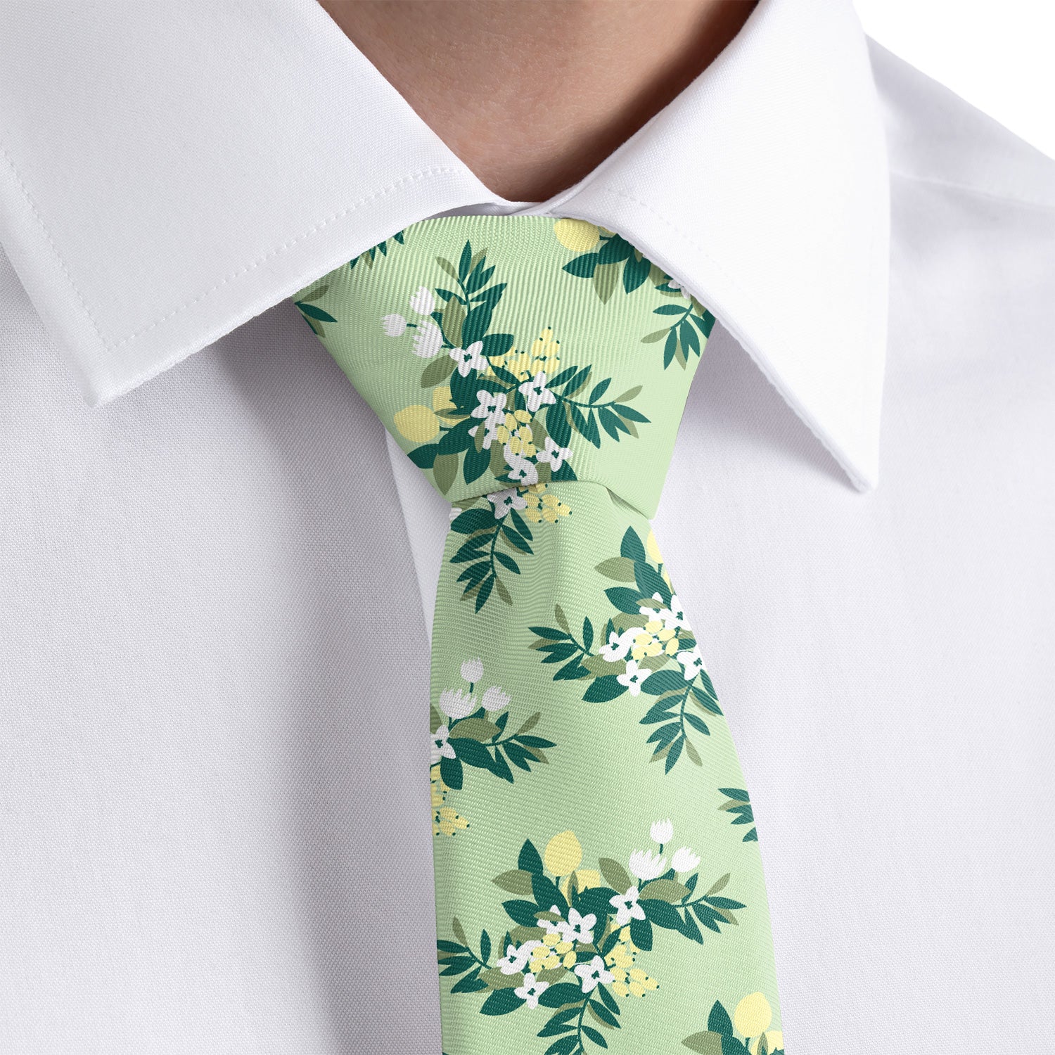 Lemon Blossom Necktie - Dress Shirt - Knotty Tie Co.